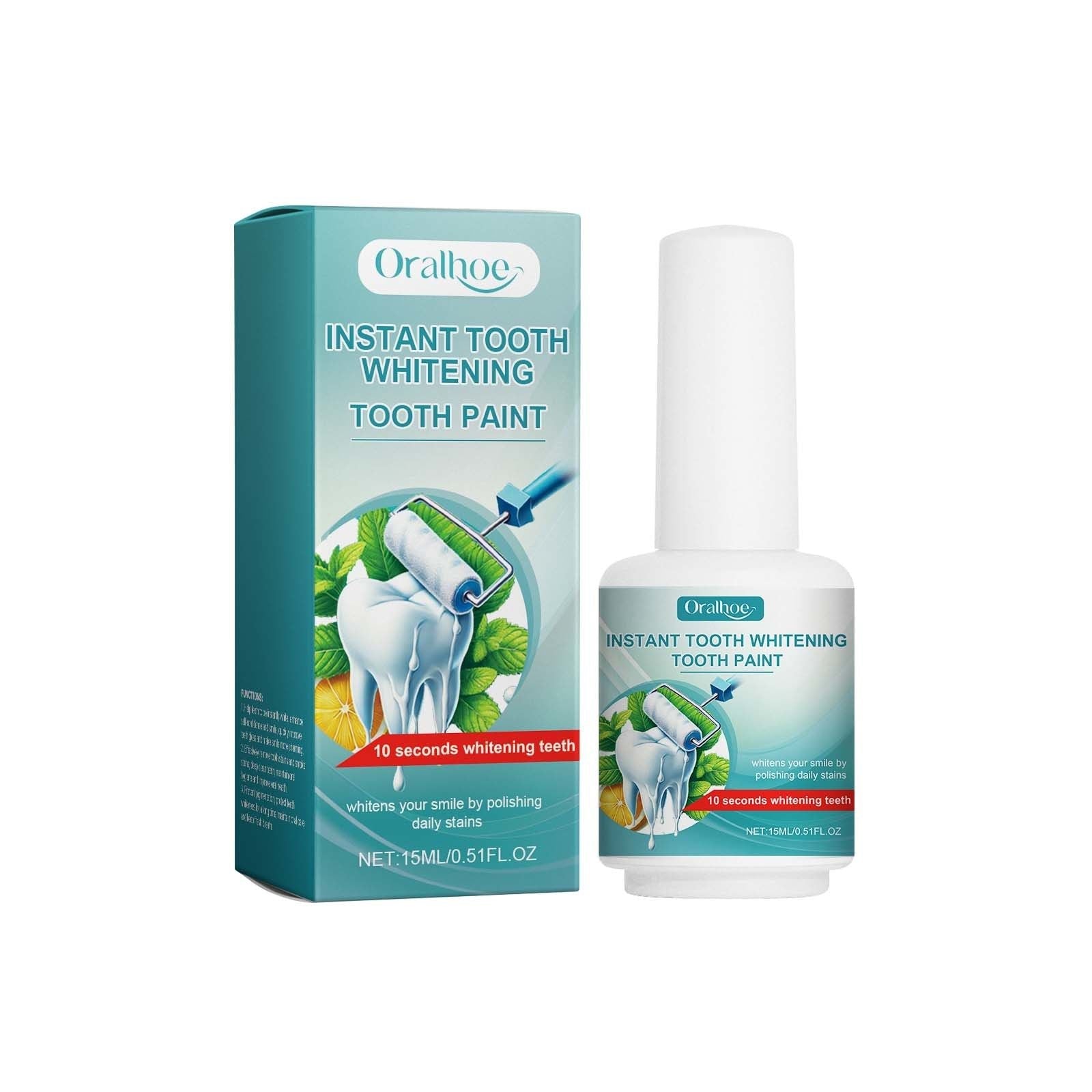 Oralhoe Tooth Stain Removal Lacquer - Clean tooth stains, care for dental hygiene, naturally brighten teeth for dental care