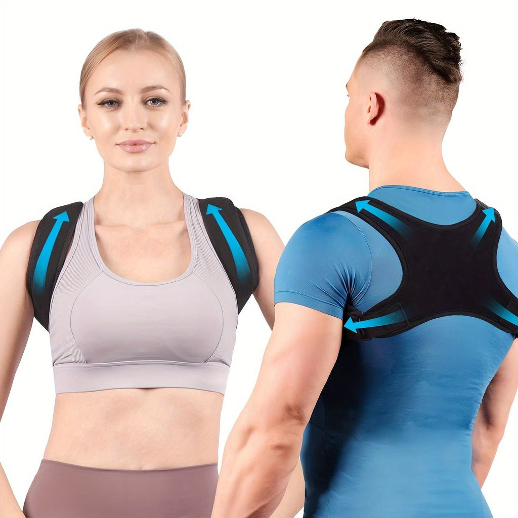 Adjustable Posture Corrector Back Brace for Women & Men - Grade Spinal with Upper/ Lower Body Alignment, , Posture Improvement, Daily & Gym Use, Comfort Fit (Hand Wash Only) - Recommended Device