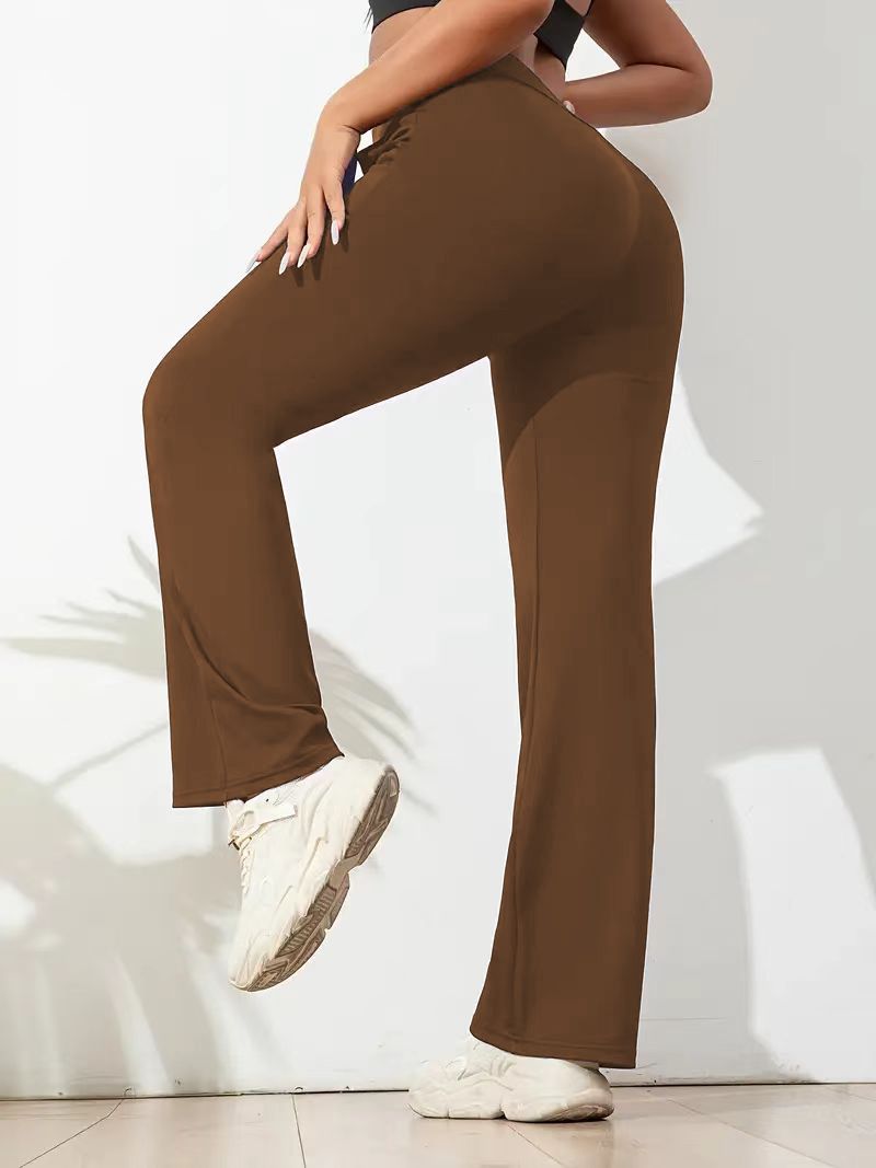 3pcs Butt-Lifting Flare Yoga Pants – High Waist, Ultra Stretch, Naked Feel Leggings for Women