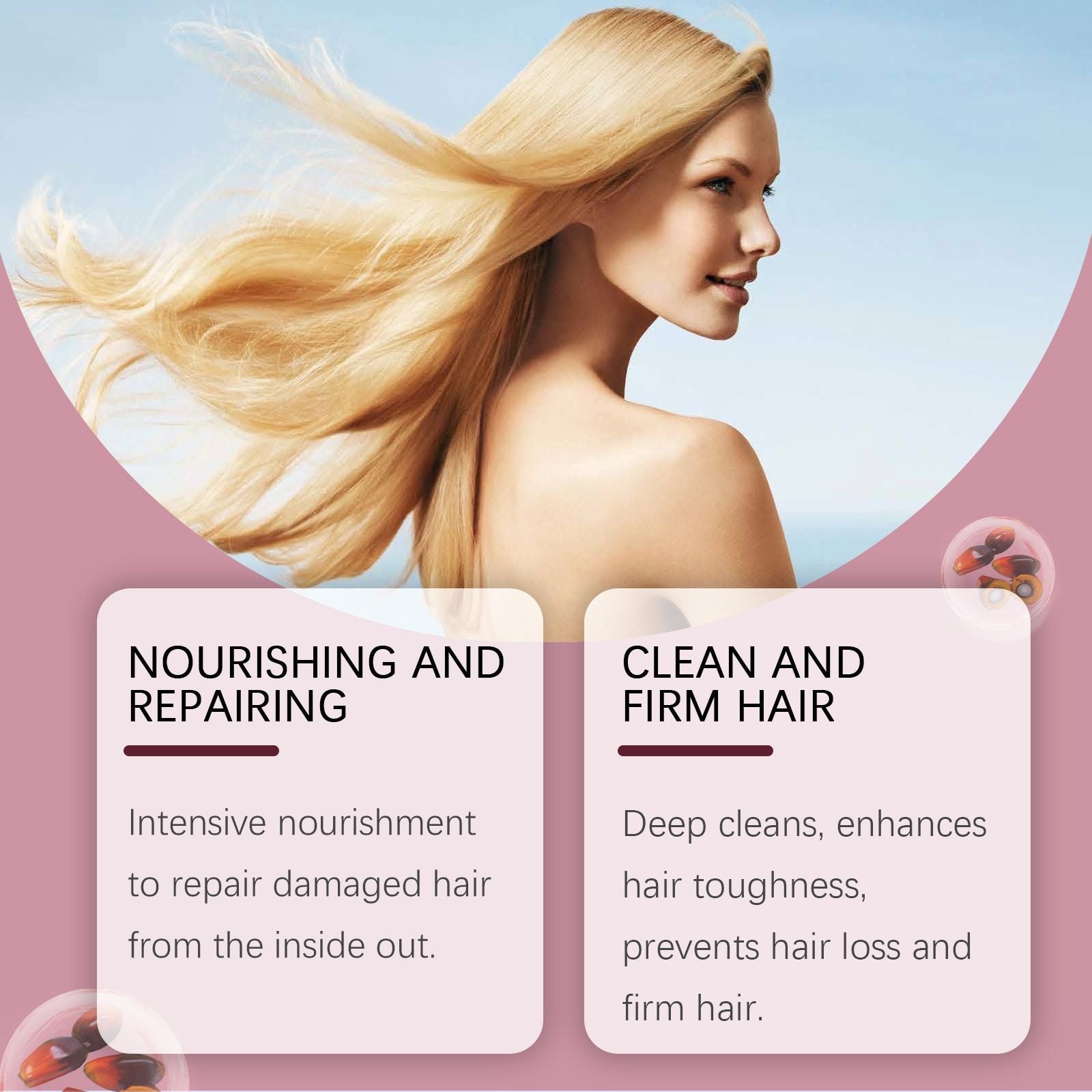 Copper Peptide Hair Care Essence Liquid - Nourishes hair makes it smooth and shiny and provides moisture Hair Care Essential Oil