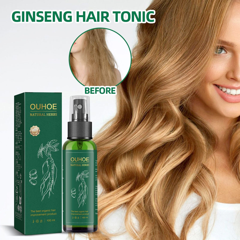 OUHOE Ginseng Liquid, Ginseng Essence Moisturizes Hair, Hair s Loss And Care Spray