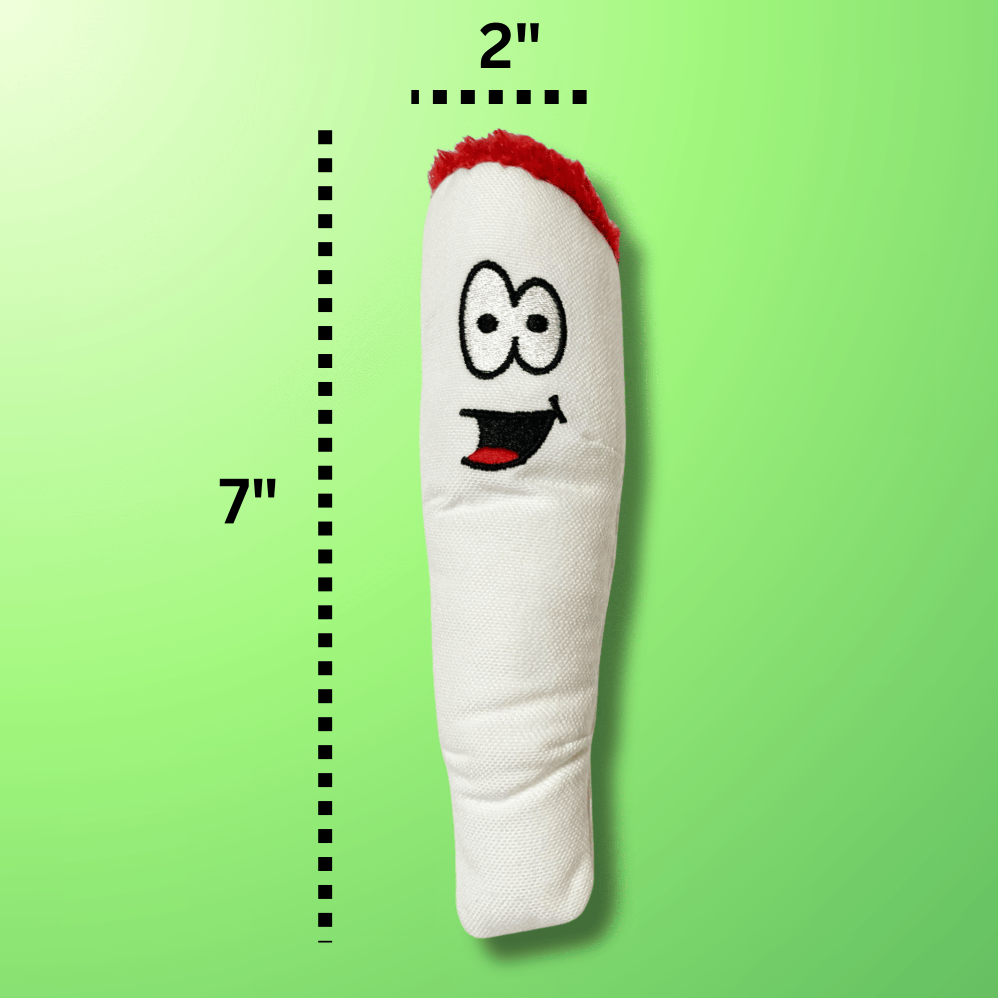 My Name is Jay, Cute Stuffed Parody Joint Dog Toy, Funny Squeaky Weed Toy, Cool Plush Novelty 420 Gift for Pets & Their Owners, Sized for Puppies & Small, Medium & Large Breeds, Fetch & a Photo Prop