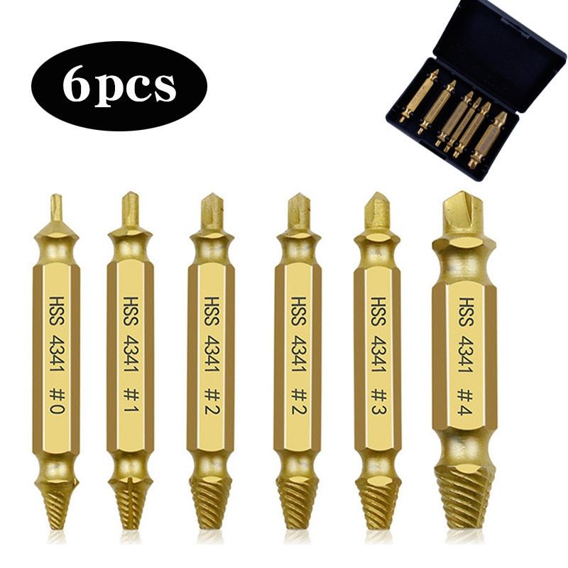 Screw Extractor Drill Bit Extraction Kit Broken Speed Bolt Extractor Bolt Remover Tool