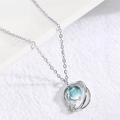 Aurora Fantasy Planet Necklace Female Student Good Friend Korean Version Simple Clavicle Chain Girlfriends A Pair Of Birthday Gifts Female