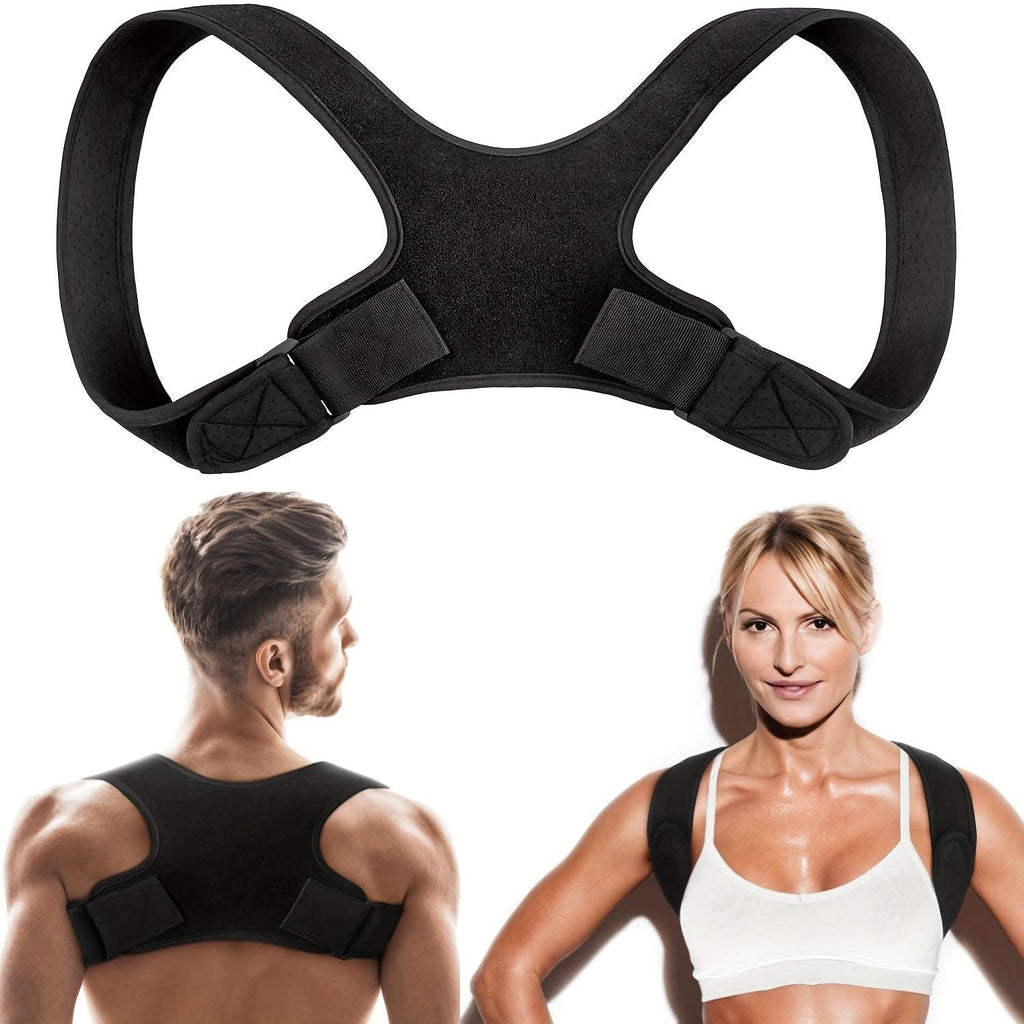 Adjustable Posture Corrector Back Brace for Women & Men - Grade Spinal with Upper/ Lower Body Alignment, , Posture Improvement, Daily & Gym Use, Comfort Fit (Hand Wash Only) - Recommended Device