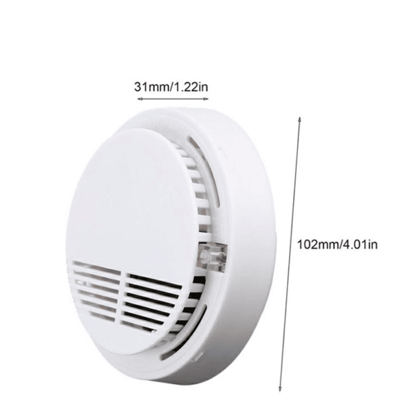 Smoke Alarm Detector Home Fire Safety Sensor Alert Battery Included (Logistics only For USPS.TK/TMEU only For self-pickup)