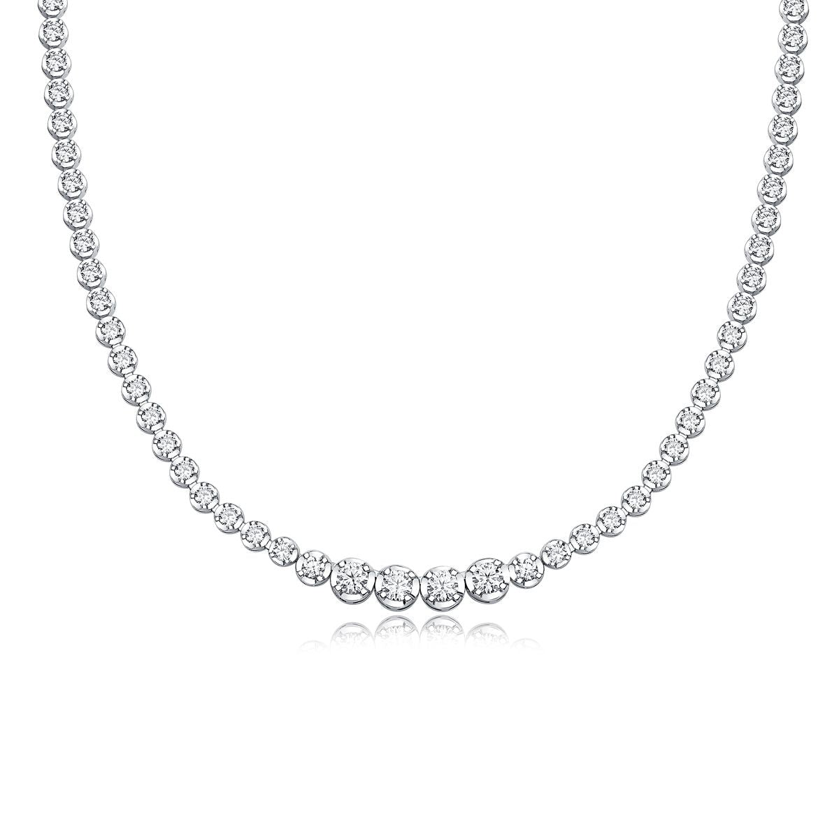 In the Name of Light - A fashionable and trendy jewelry necklace pendant set with Moissanite S925 sterling silver and Platinum-plated diamond