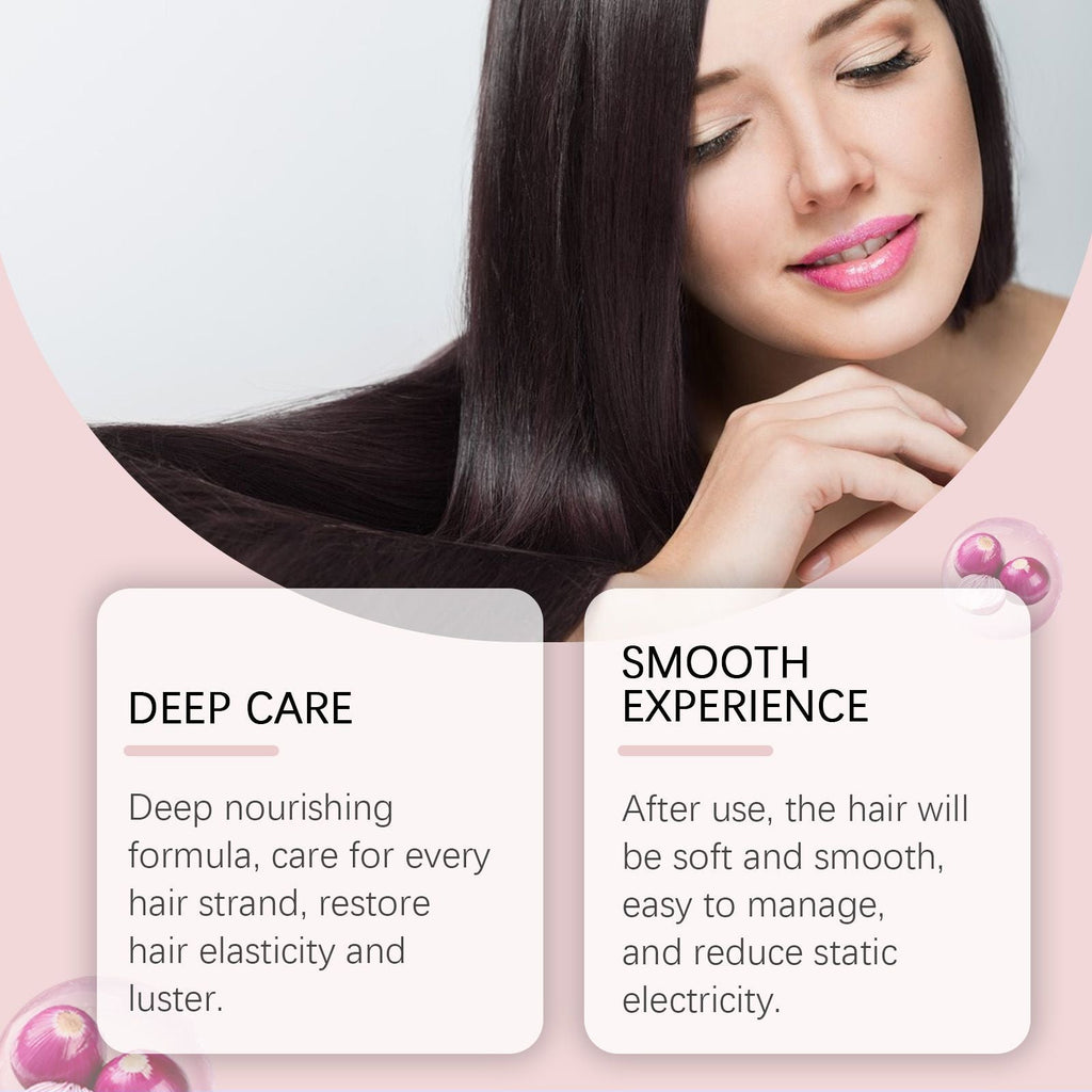 Hoegoa Onion and Rosemary Shampoo Set - Nourishing and Repairing Dry and Frizzy Hair Care Set for Smooth, Shiny Hair