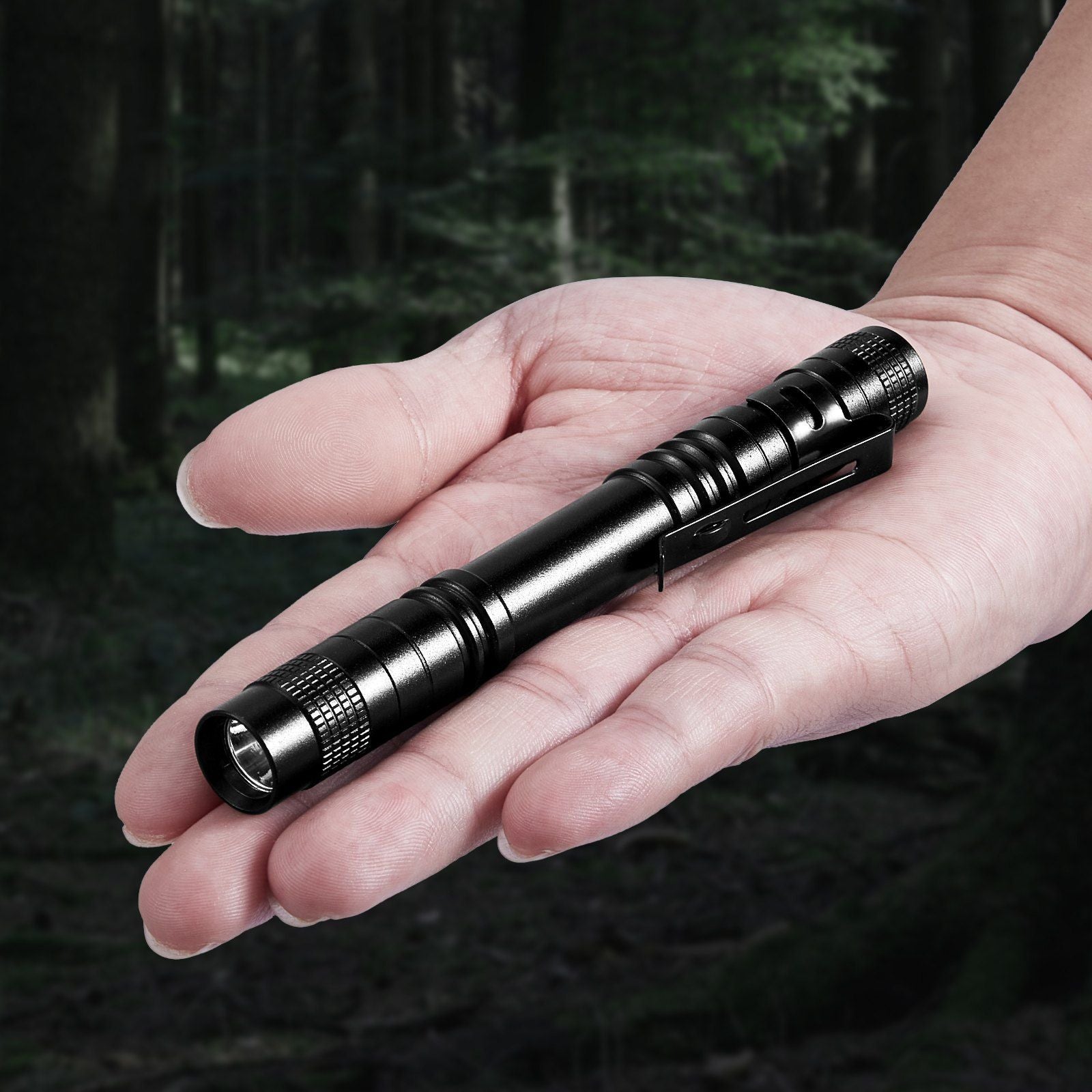 VEVOR Pen Light, 2-Pack 100 Lumens Pocket Flashlight with Clip, IPX4 Waterproof Portable Penlight, Compact and Lightweight for Tight Spaces, Work, Inspection, Emergency, Mechanics, Outdoor Use