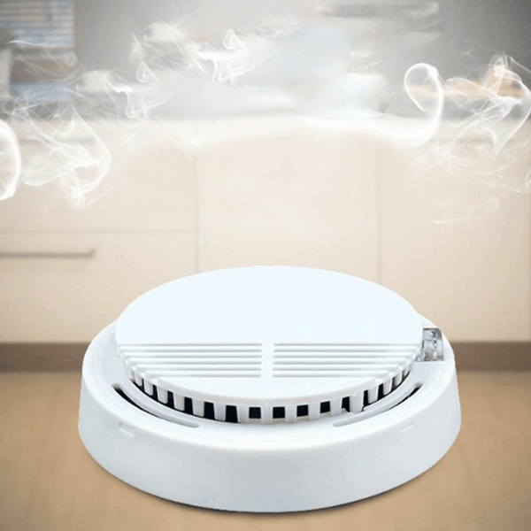 Smoke Alarm Detector Home Fire Safety Sensor Alert Battery Included (Logistics only For USPS.TK/TMEU only For self-pickup)