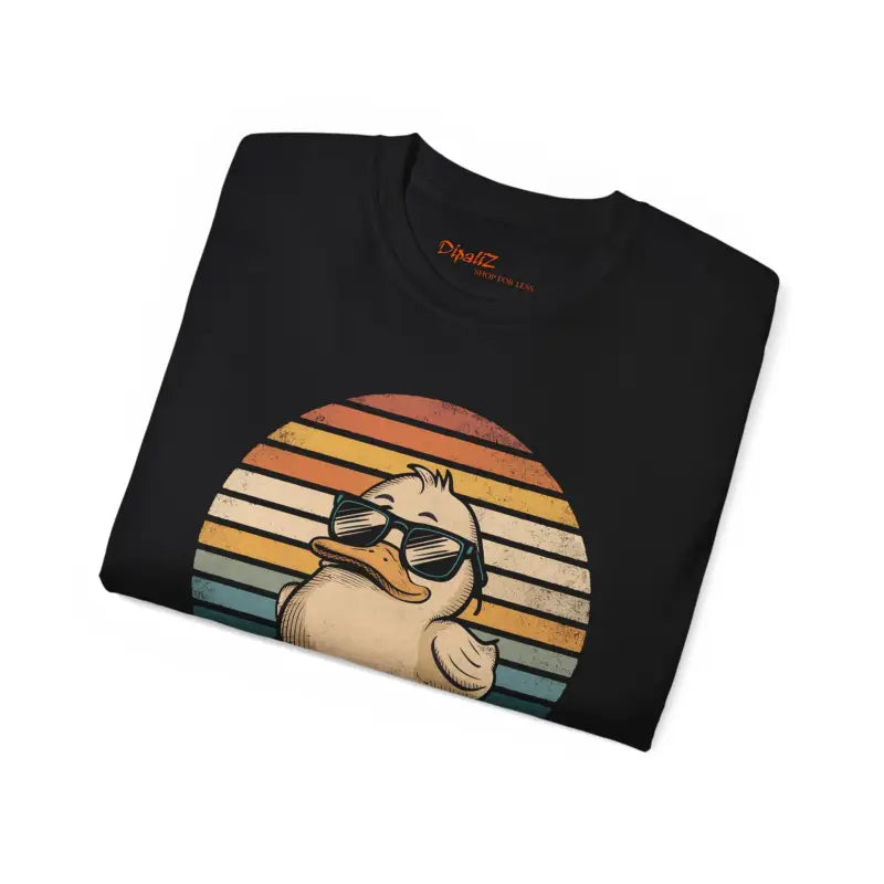 Duck Dad Unisex Ultra Cotton Tee - Ribbed Knitting - DipaliZ