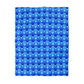 Blue Retro Wave Duvet Cover - Microfiber Fabric Pattern - DipaliZ