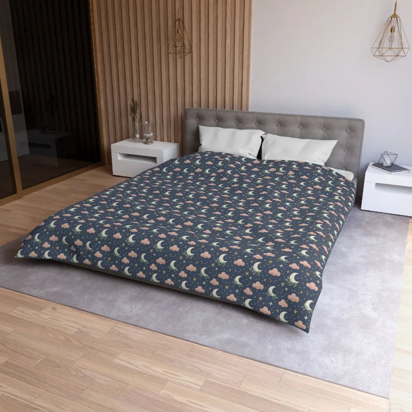 Midnight Sky Duvet Cover - Brushed Polyester Microfiber - DipaliZ