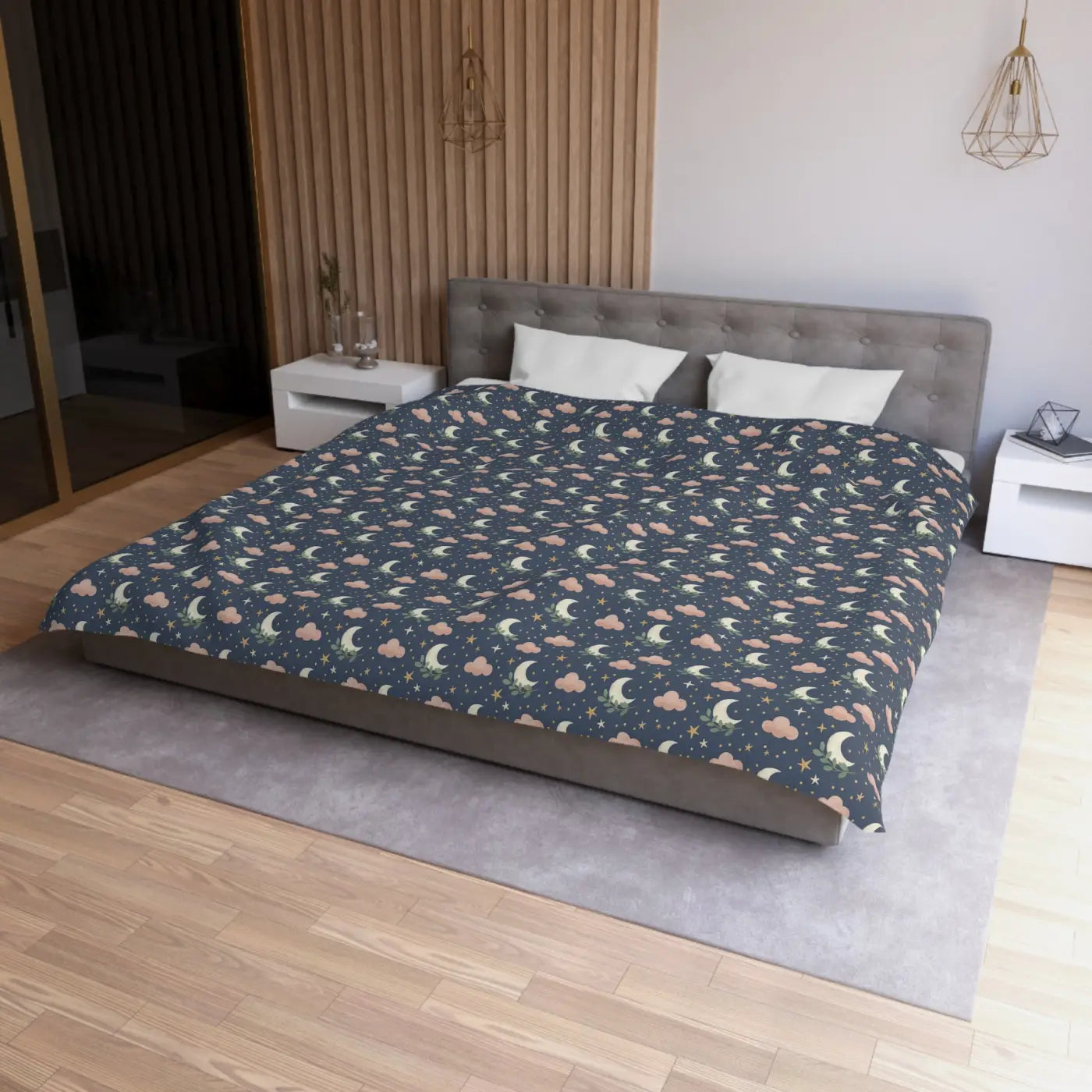Midnight Sky Duvet Cover - Brushed Polyester Microfiber - DipaliZ