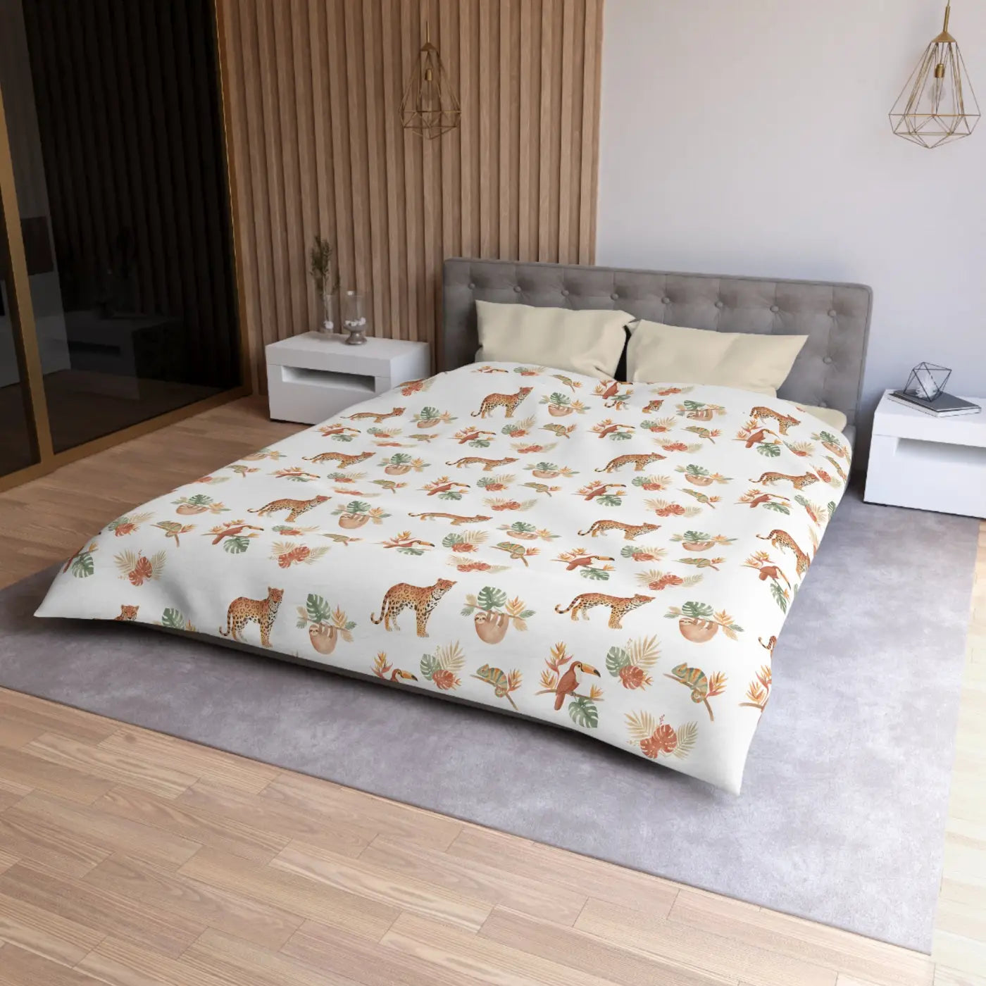 Tropical Floral Duvet - Exotic Paradise Escape - DipaliZ