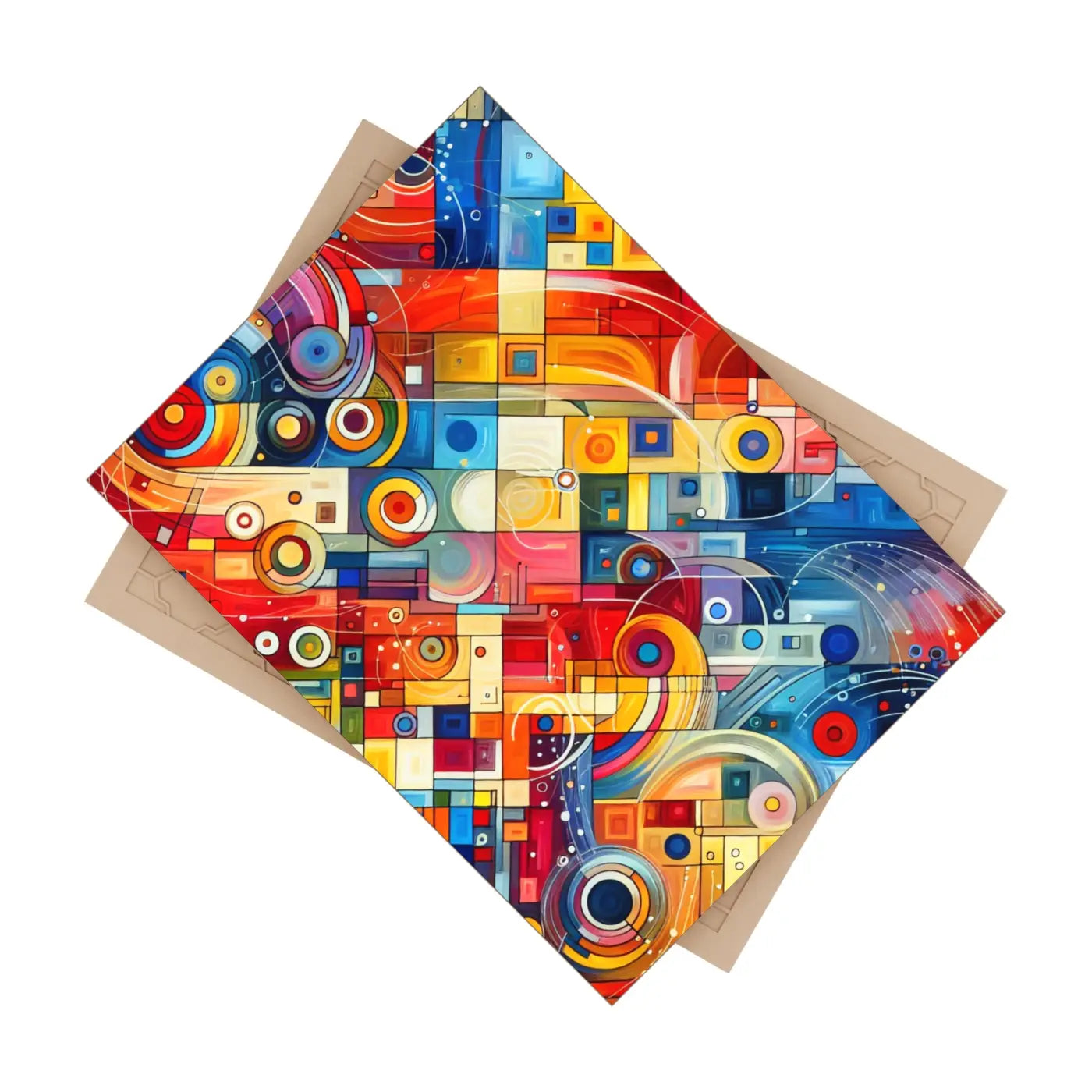 Dynamic Vibrant Abstract Ceramic Photo Tile - Wall Art - DipaliZ