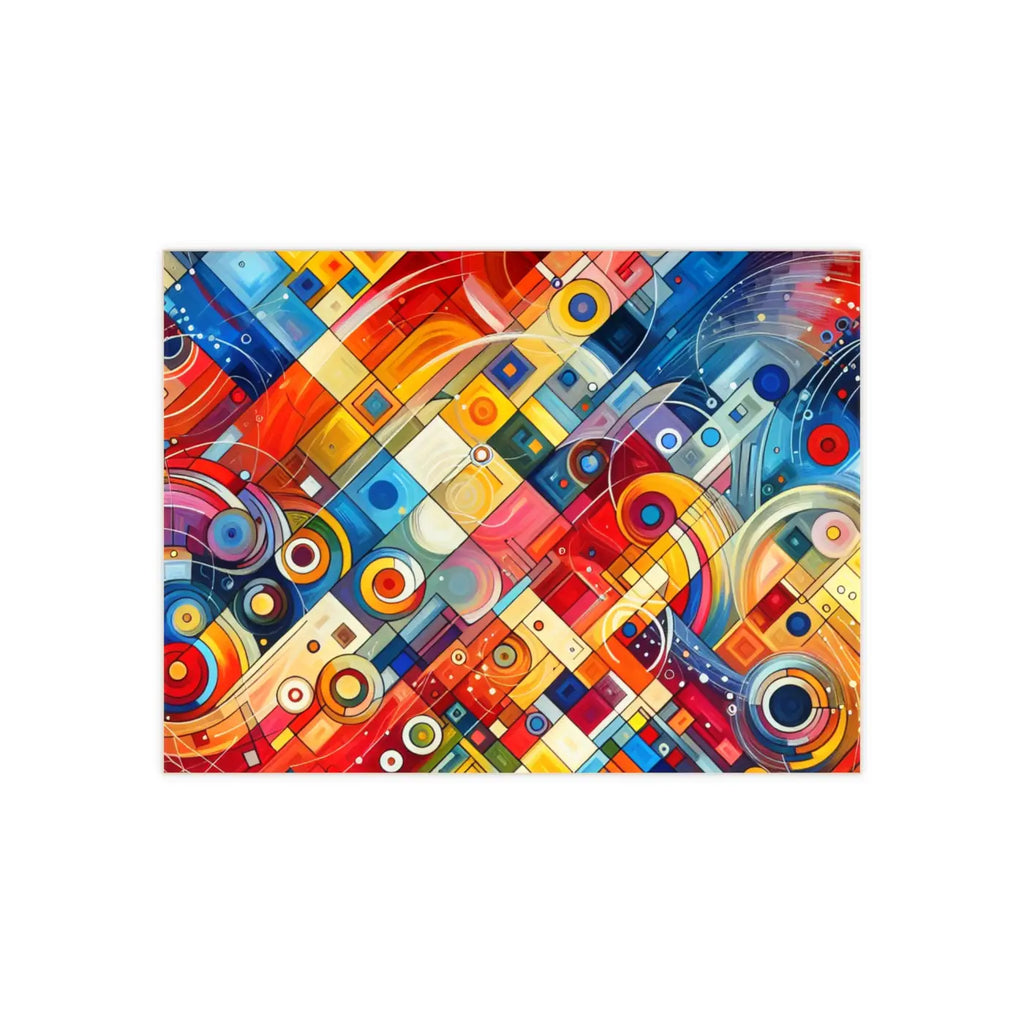 Dynamic Vibrant Abstract Ceramic Photo Tile - Wall Art - DipaliZ