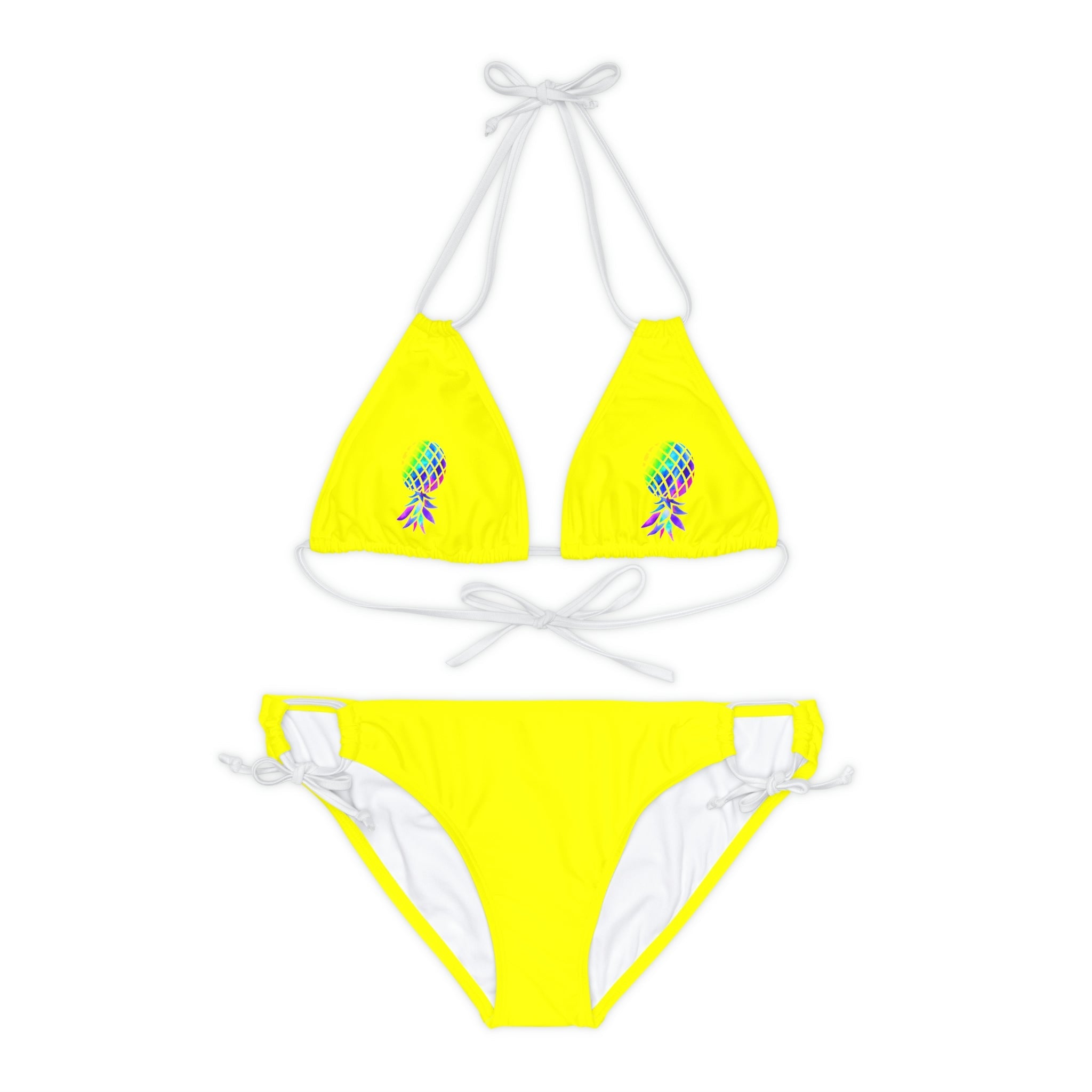 Upside down Pineapple Strappy Bikini Set