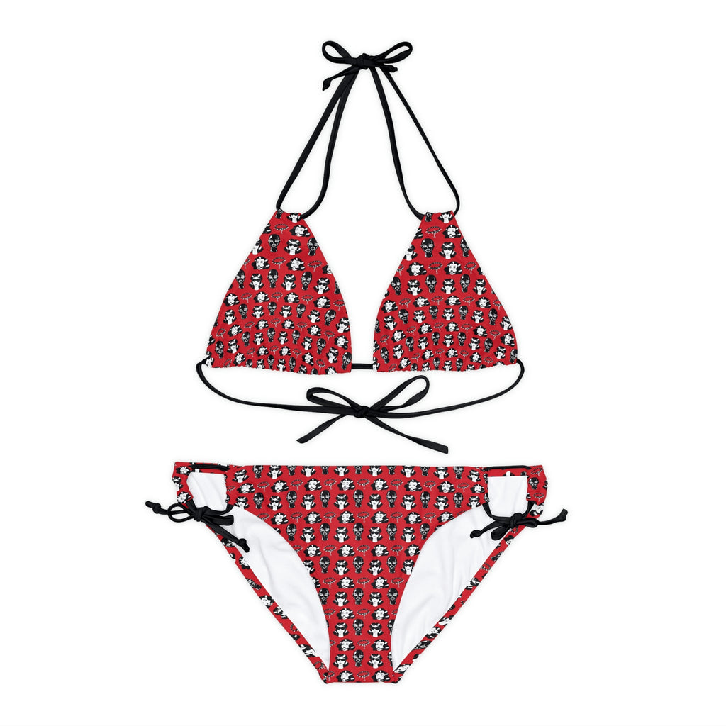 BDSM Gag Kink Strappy Bikini Set