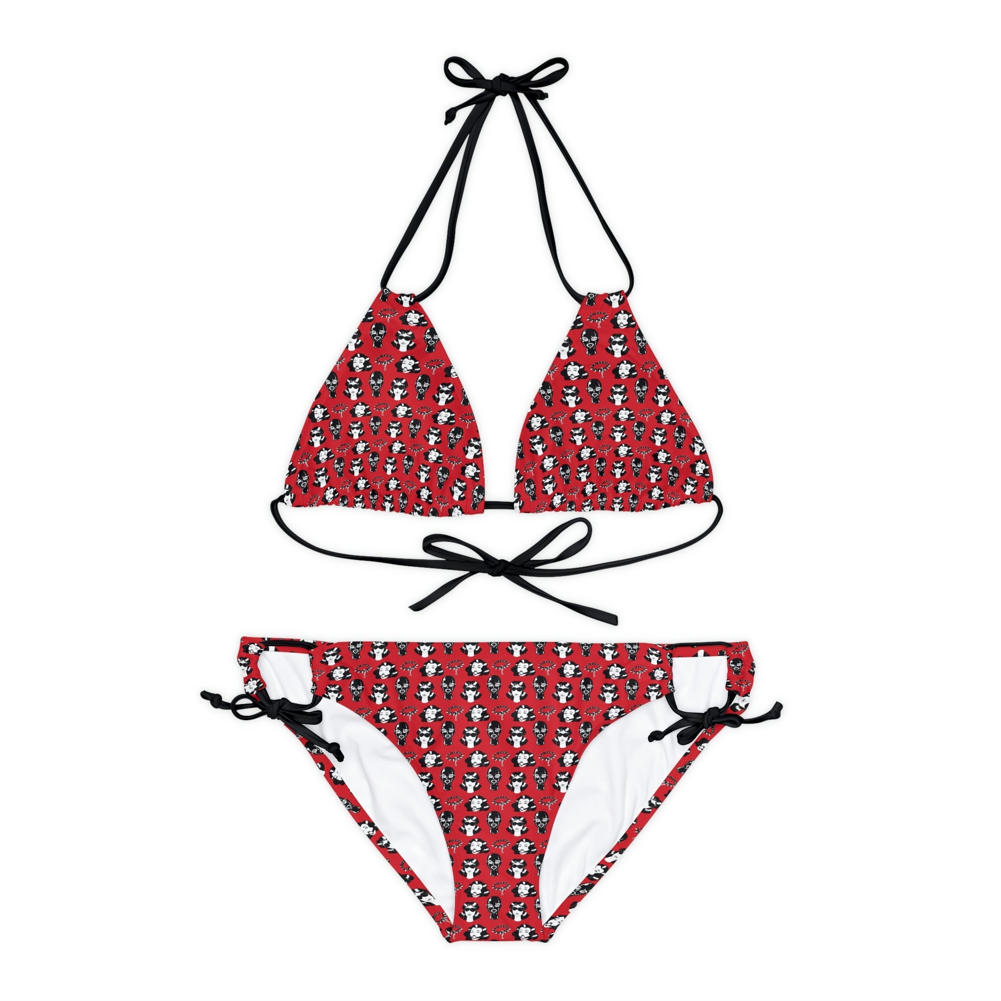BDSM Gag Kink Strappy Bikini Set