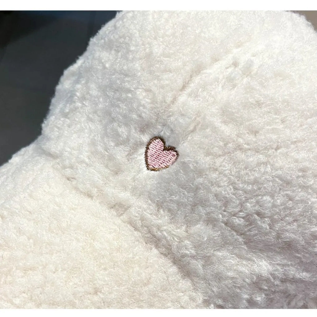 Cute Fluffy Bear Ears Winter Hat