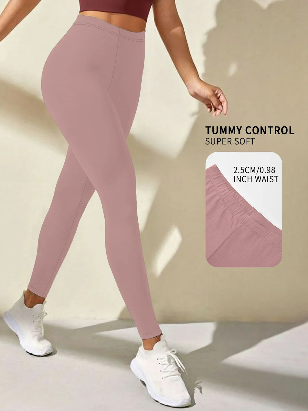 Super Soft Leggings for Women - High Elasticity Tights for Yoga Running Workout Casual Wear