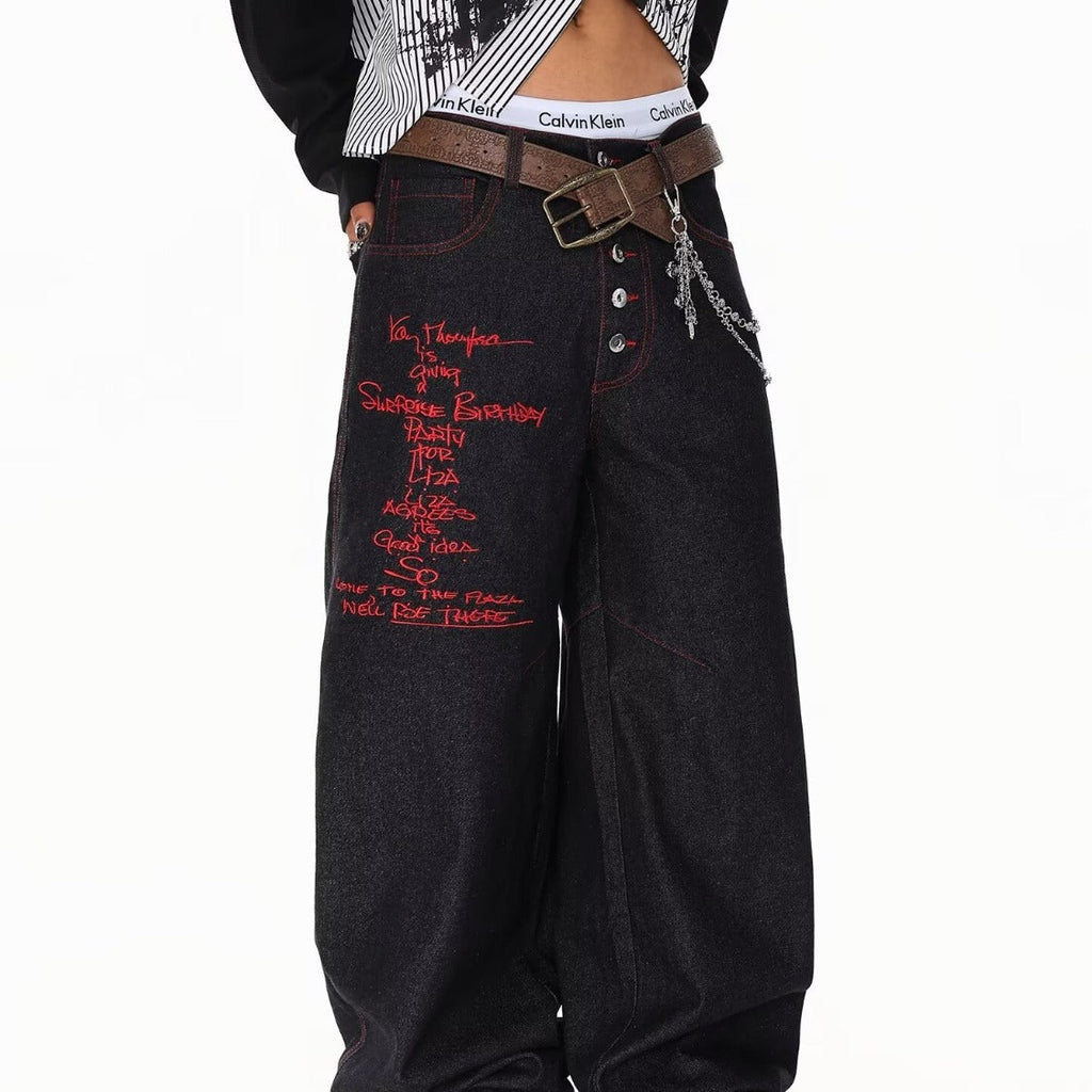 American-style High-street Machete Jeans For Men