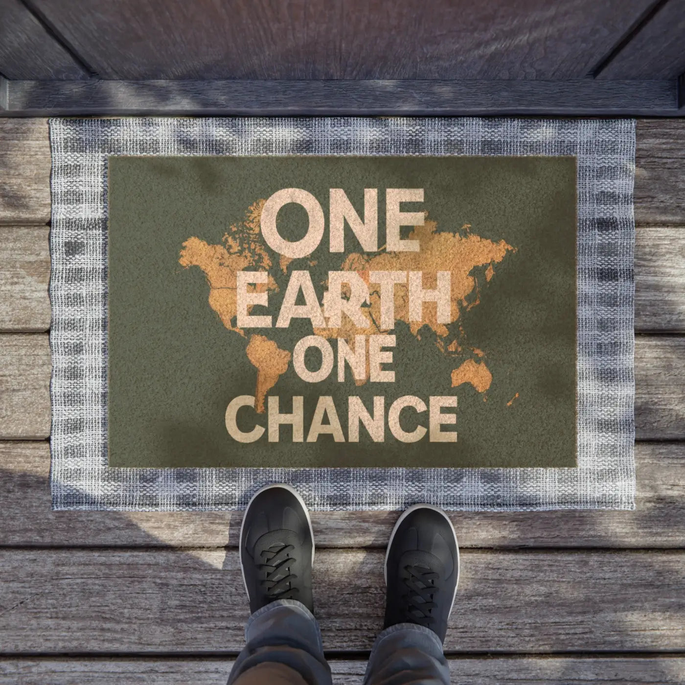 Luxury Coir Coconut Doormat - Black Vinyl Backing - DipaliZ