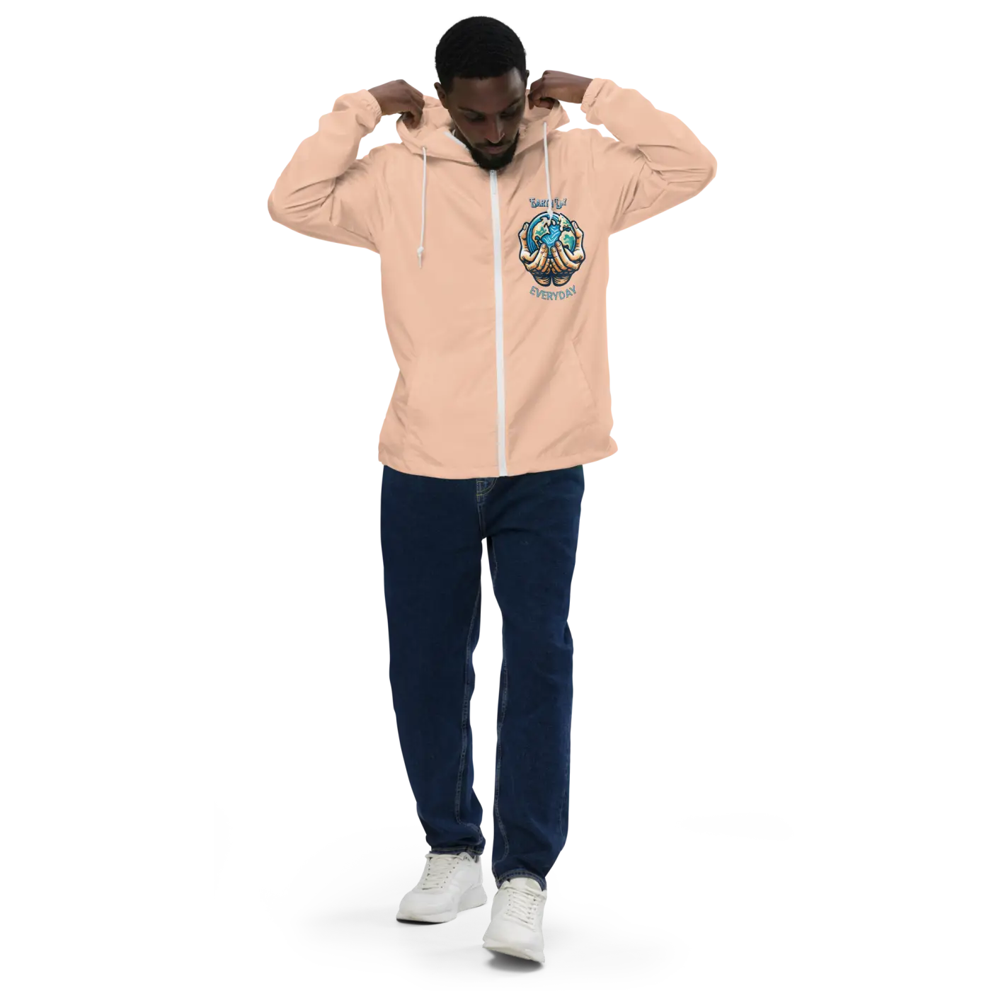 Lightweight Zip Windbreaker - Earth Day Explorations - DipaliZ