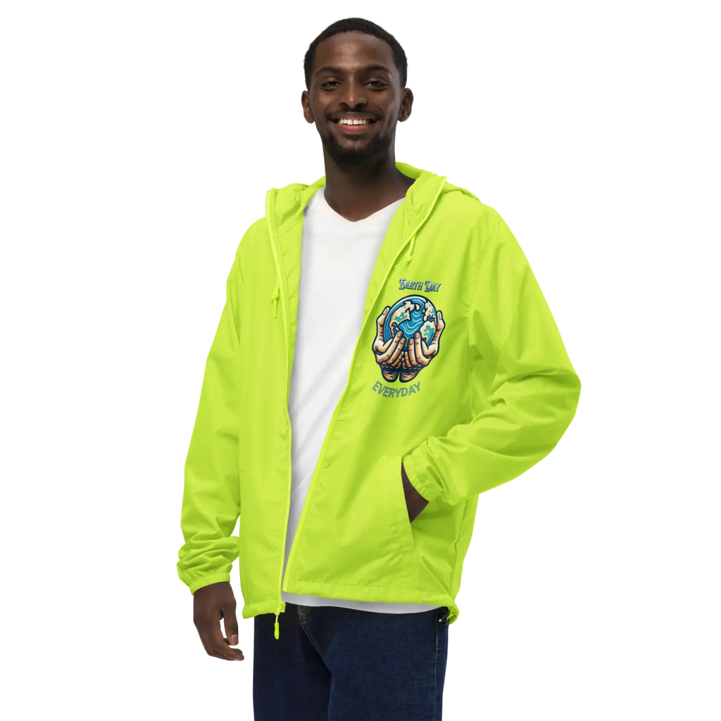 Lightweight Zip Windbreaker - Earth Day Explorations - DipaliZ