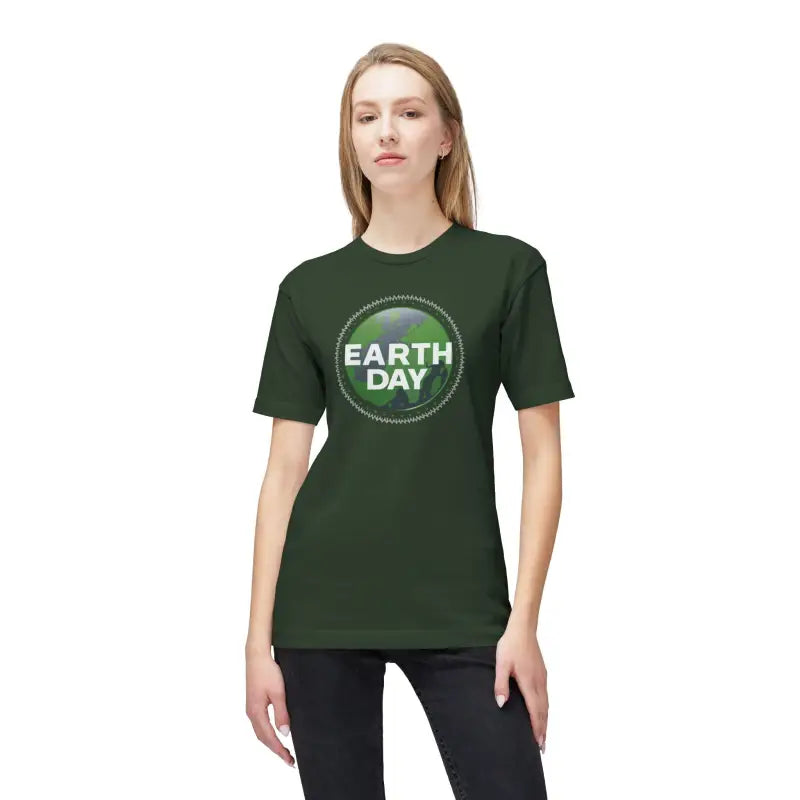 Sustainable Earth Day Cotton T-Shirt - Eco Friendly Tee - DipaliZ