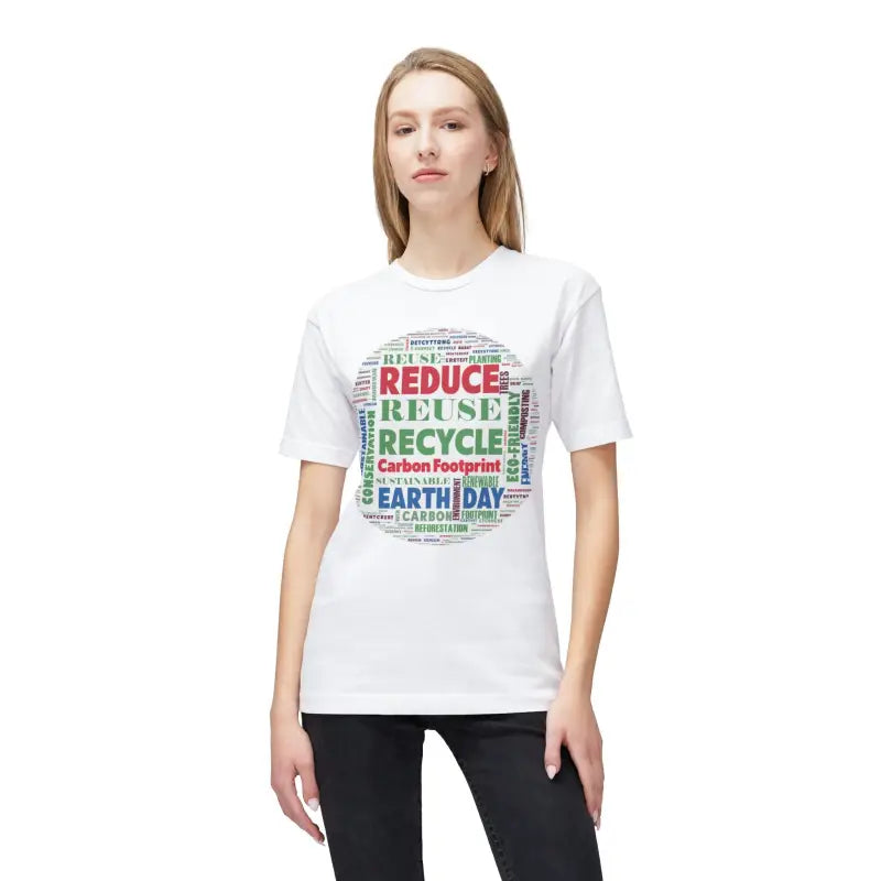 Earth Day T-Shirt - Reduce Reuse Recycle Design - DipaliZ