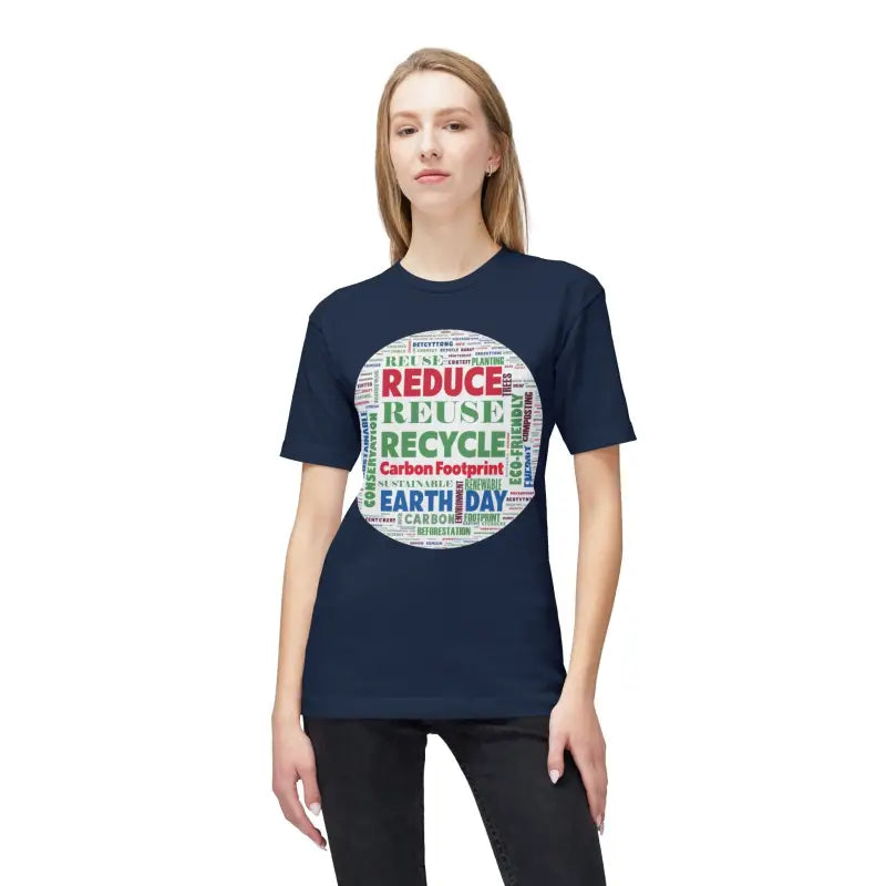 Earth Day T-Shirt - Reduce Reuse Recycle Design - DipaliZ