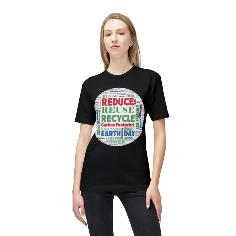Earth Day T-Shirt - Reduce Reuse Recycle Design - DipaliZ