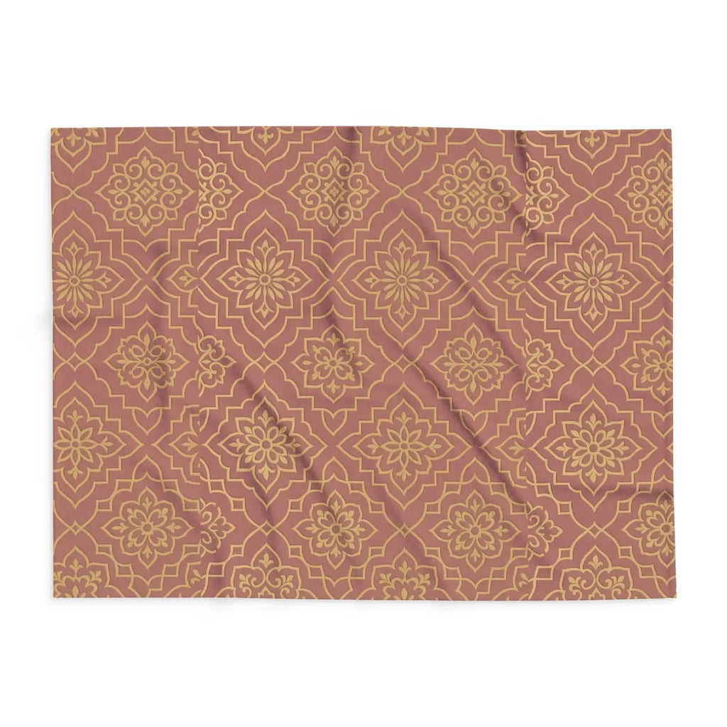 Arctic Fleece Blanket - Earthy Colored Boho Style - DipaliZ
