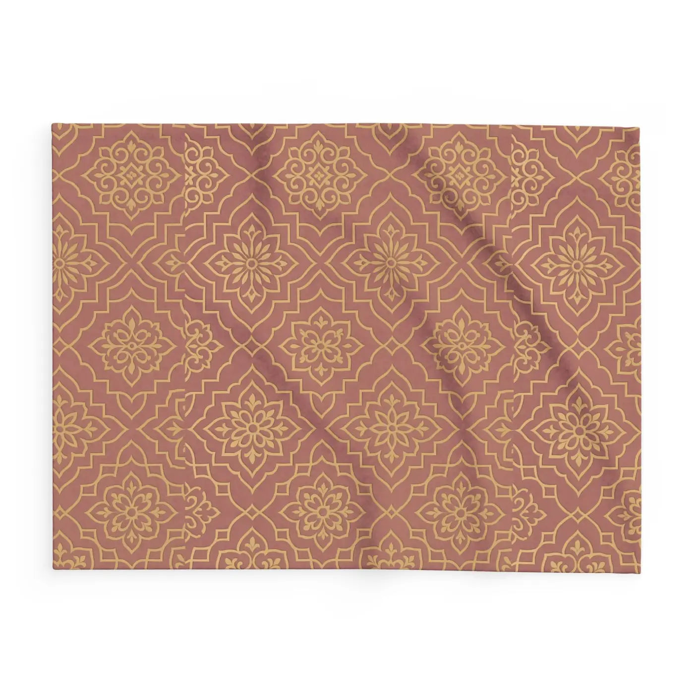 Arctic Fleece Blanket - Earthy Colored Boho Style - DipaliZ