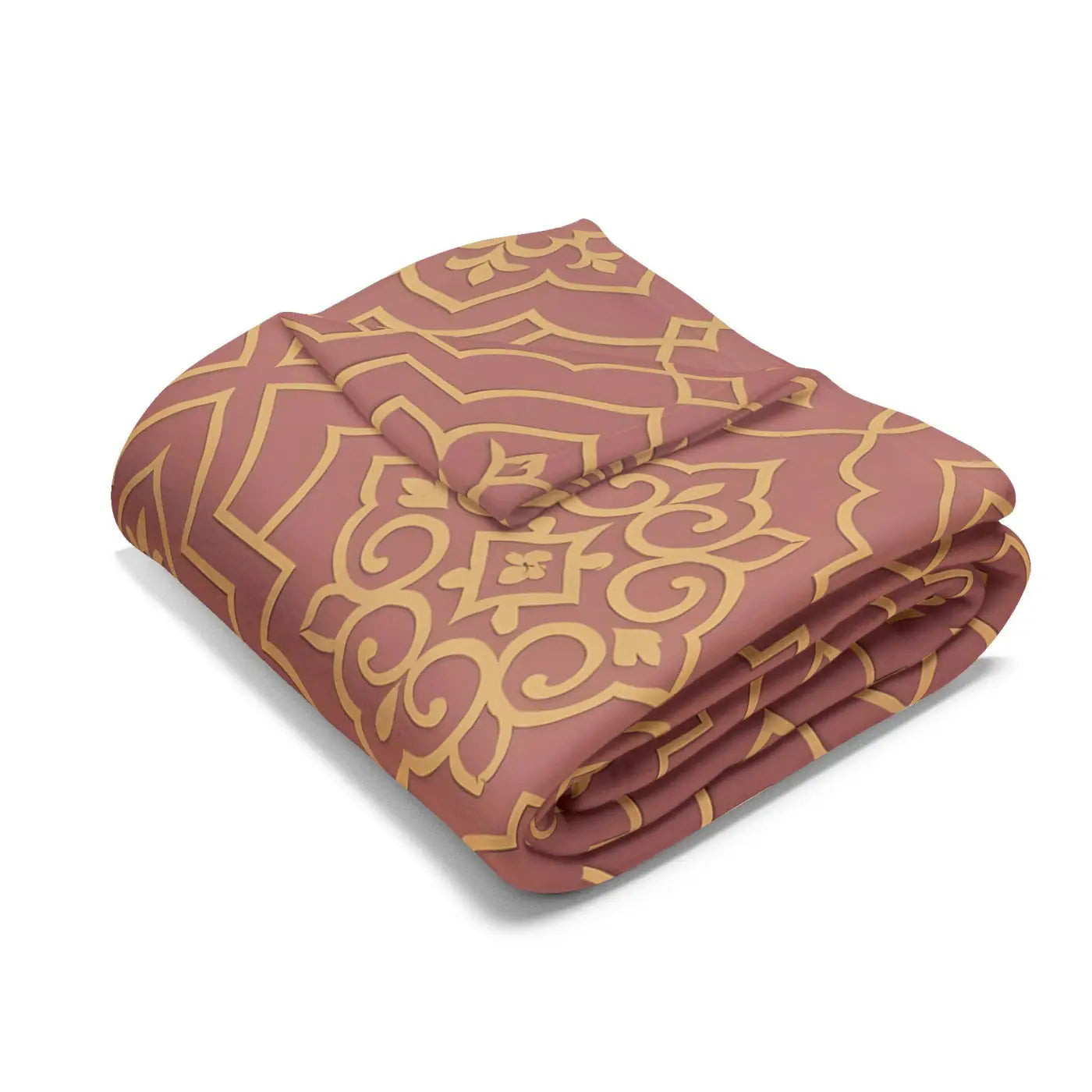 Arctic Fleece Blanket - Earthy Colored Boho Style - DipaliZ