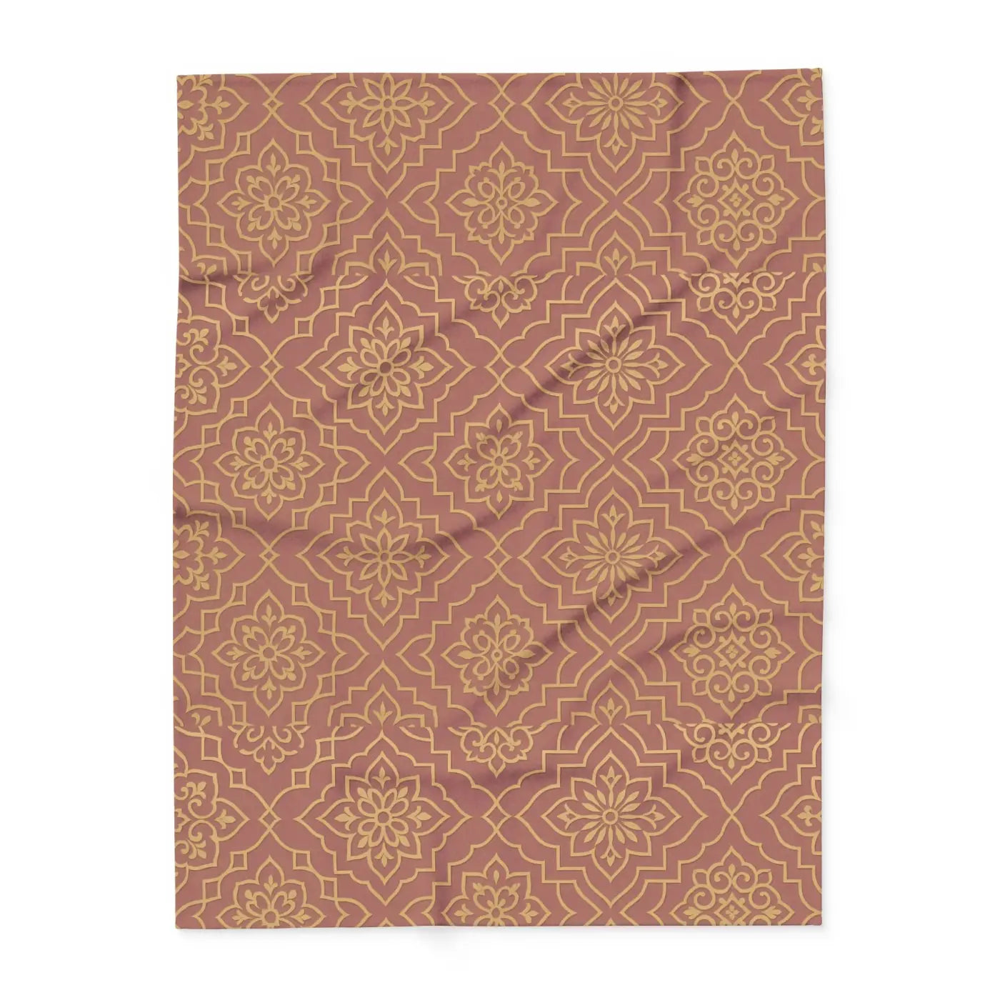 Arctic Fleece Blanket - Earthy Colored Boho Style - DipaliZ