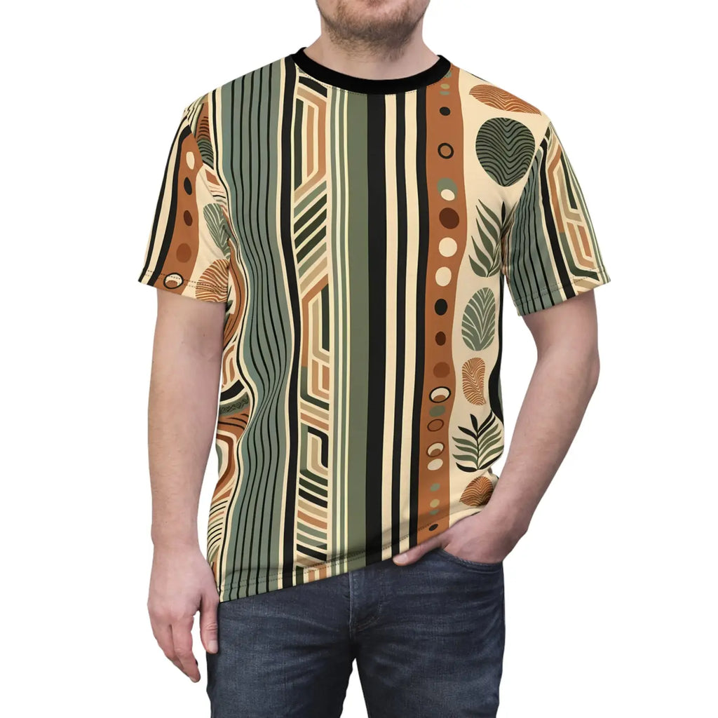 Earthy Pattern Unisex Bohemian Style Shirt - Nature Lovers - DipaliZ