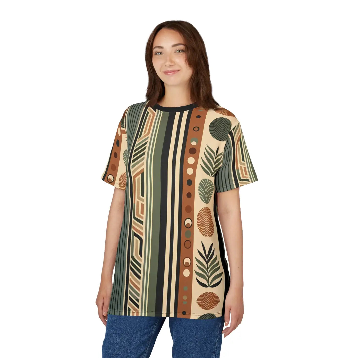 Earthy Pattern Unisex Bohemian Style Shirt - Nature Lovers - DipaliZ
