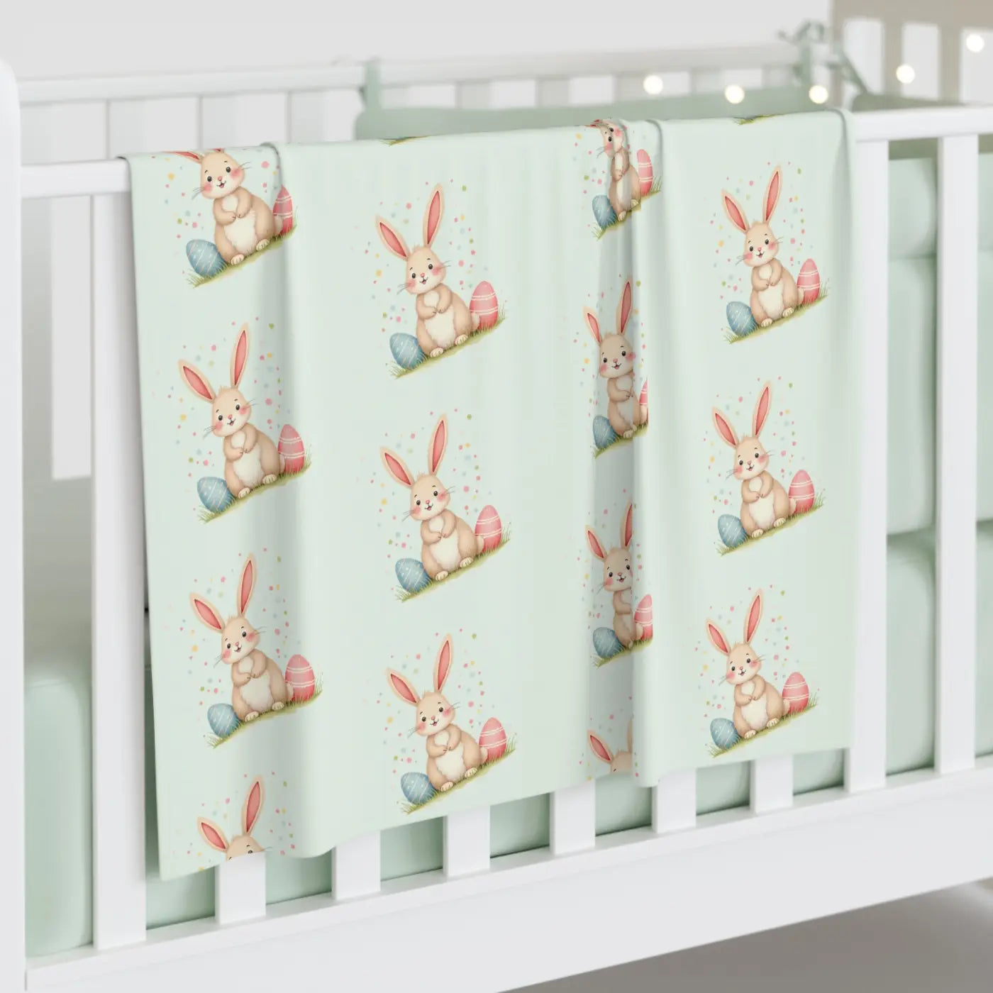 Easter Bunny Baby Swaddle - Cozy Naptime Blanket - DipaliZ
