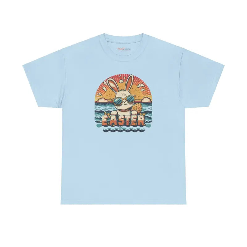 Unisex Easter Bunny Heavy Cotton Tee - Holiday Comfort - DipaliZ