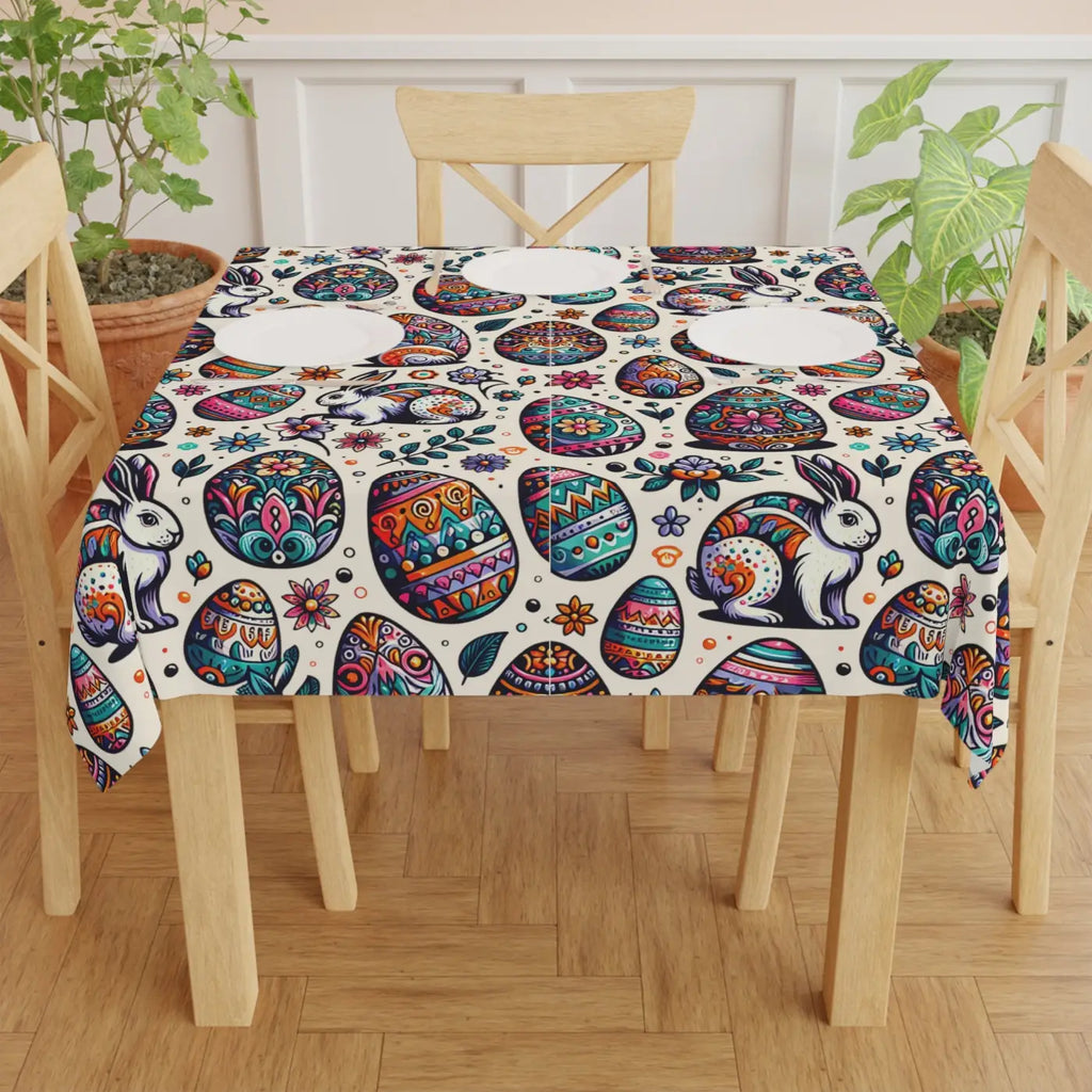 Easter Eggs Tablecloth - Springtime Celebration - DipaliZ