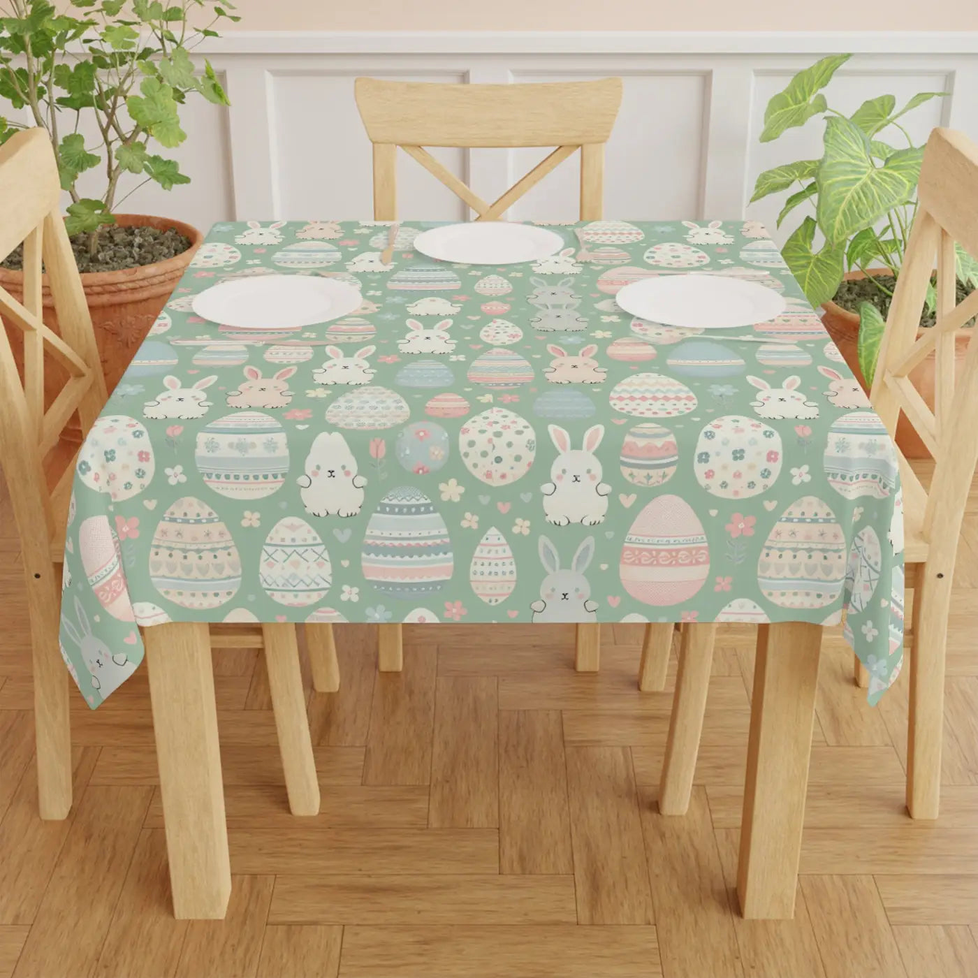 One Sided Print Tablecloth - Spring Dining Celebration - DipaliZ