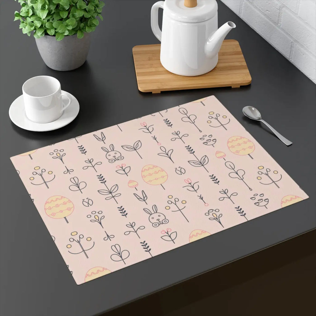 Bunny Placemat - Vibrant Cotton Dining Table Decor - DipaliZ