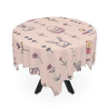 Pink Easter Bunny Tablecloth - Polyester Holiday Decor - DipaliZ