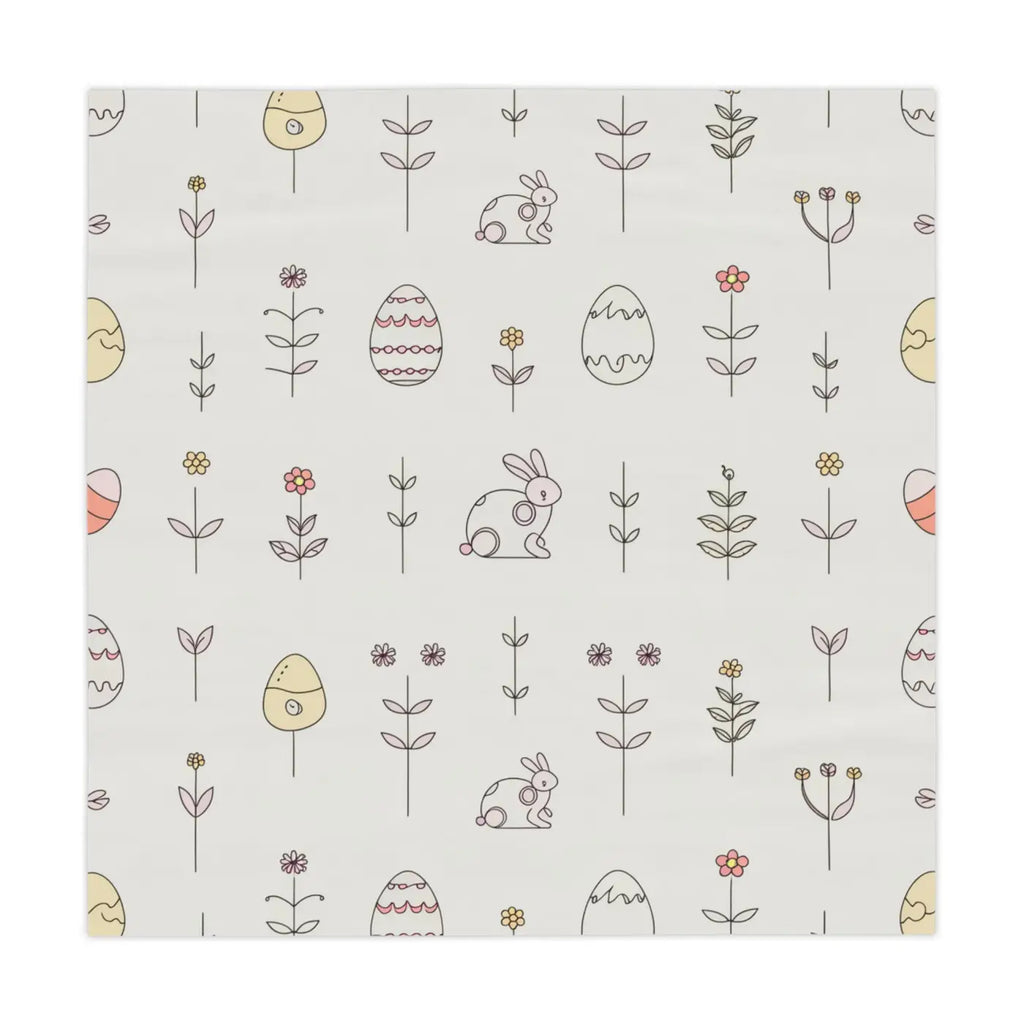 Elegant Easter Bunny Tablecloth - Stylish Home Decor - DipaliZ
