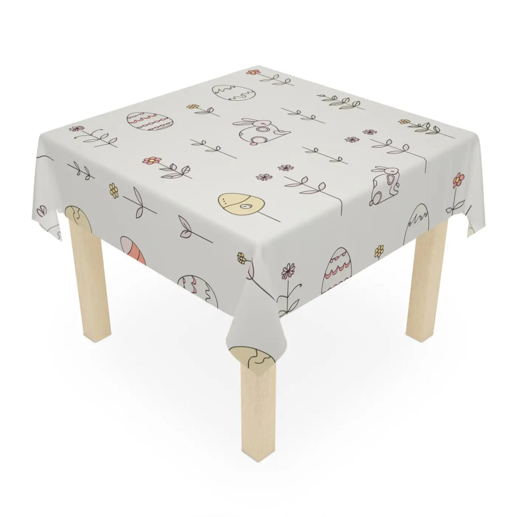 Elegant Easter Bunny Tablecloth - Stylish Home Decor - DipaliZ