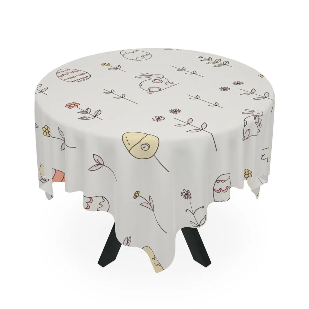 Elegant Easter Bunny Tablecloth - Stylish Home Decor - DipaliZ