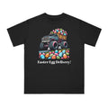 Easter Eggs Truck Organic Tee - Colorful Spring Style - DipaliZ